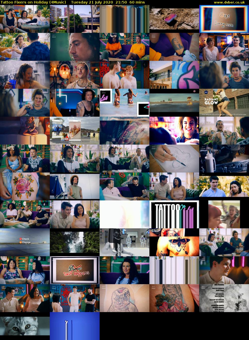Tattoo Fixers on Holiday (4Music) Tuesday 21 July 2020 21:50 - 22:50