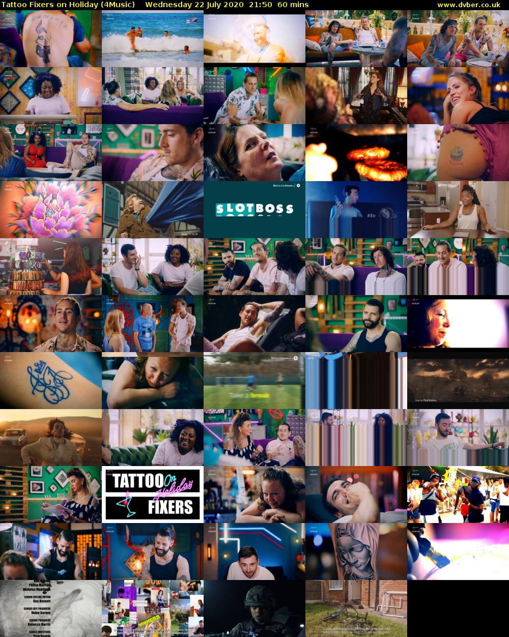 Tattoo Fixers on Holiday (4Music) Wednesday 22 July 2020 21:50 - 22:50
