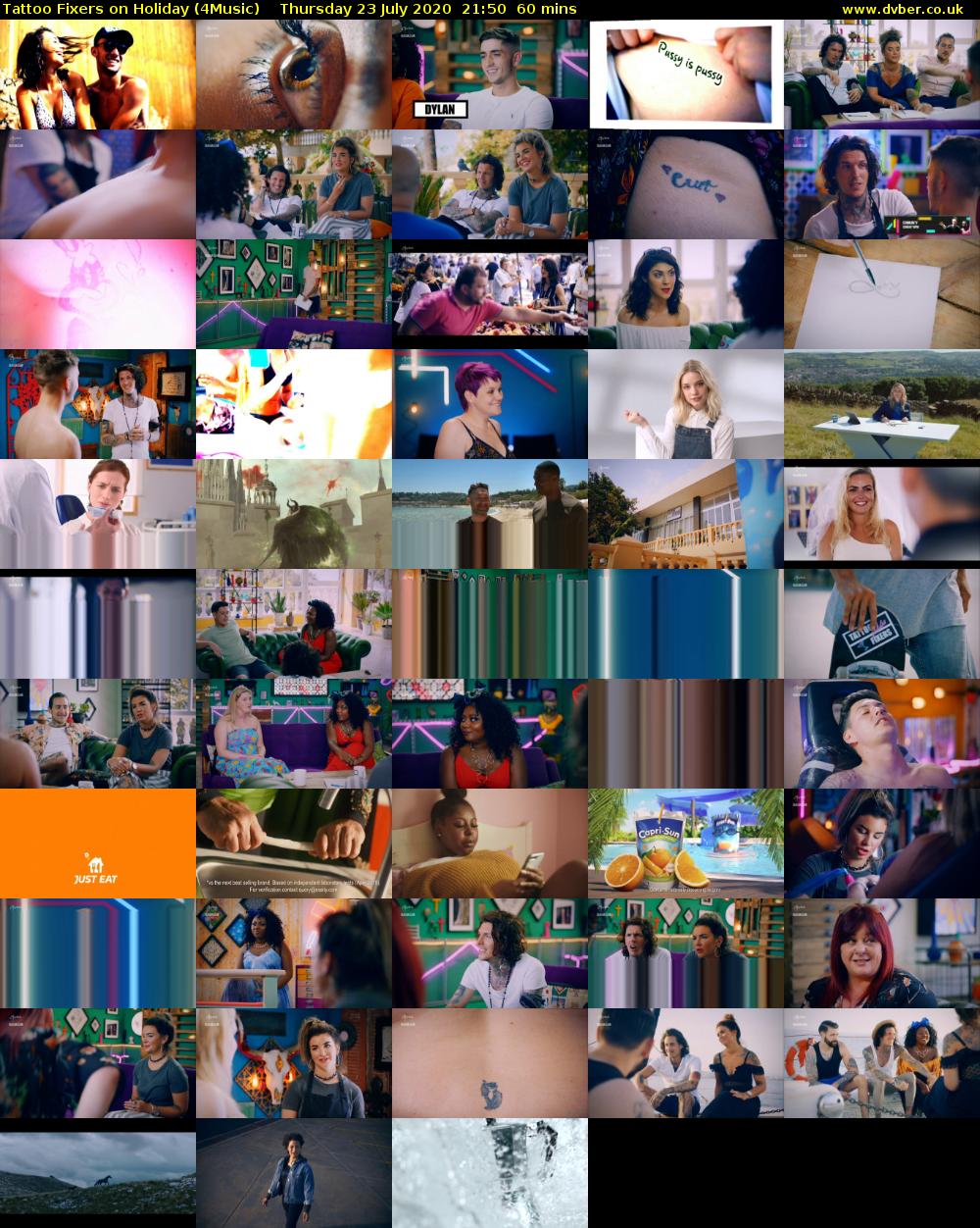 Tattoo Fixers on Holiday (4Music) Thursday 23 July 2020 21:50 - 22:50