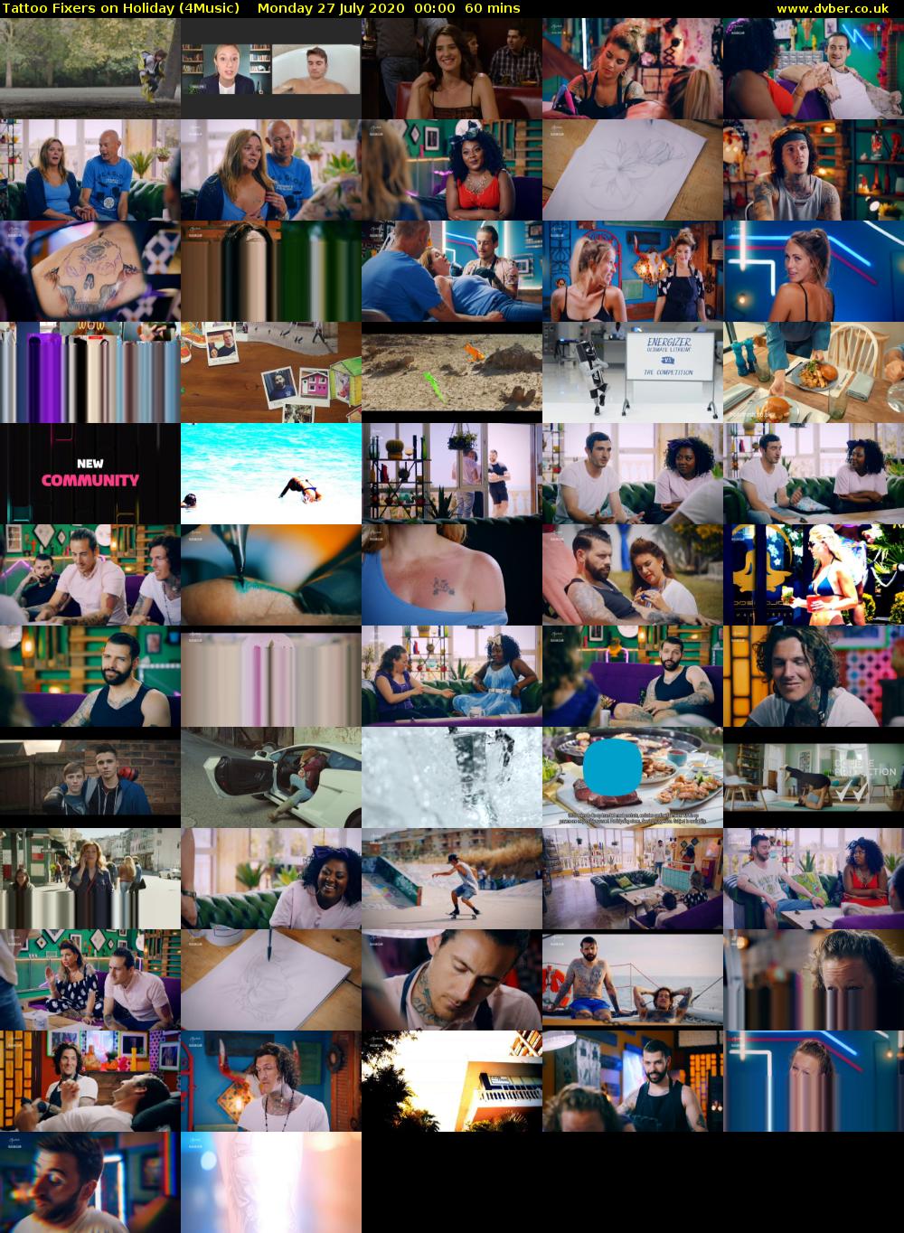 Tattoo Fixers on Holiday (4Music) Monday 27 July 2020 00:00 - 01:00