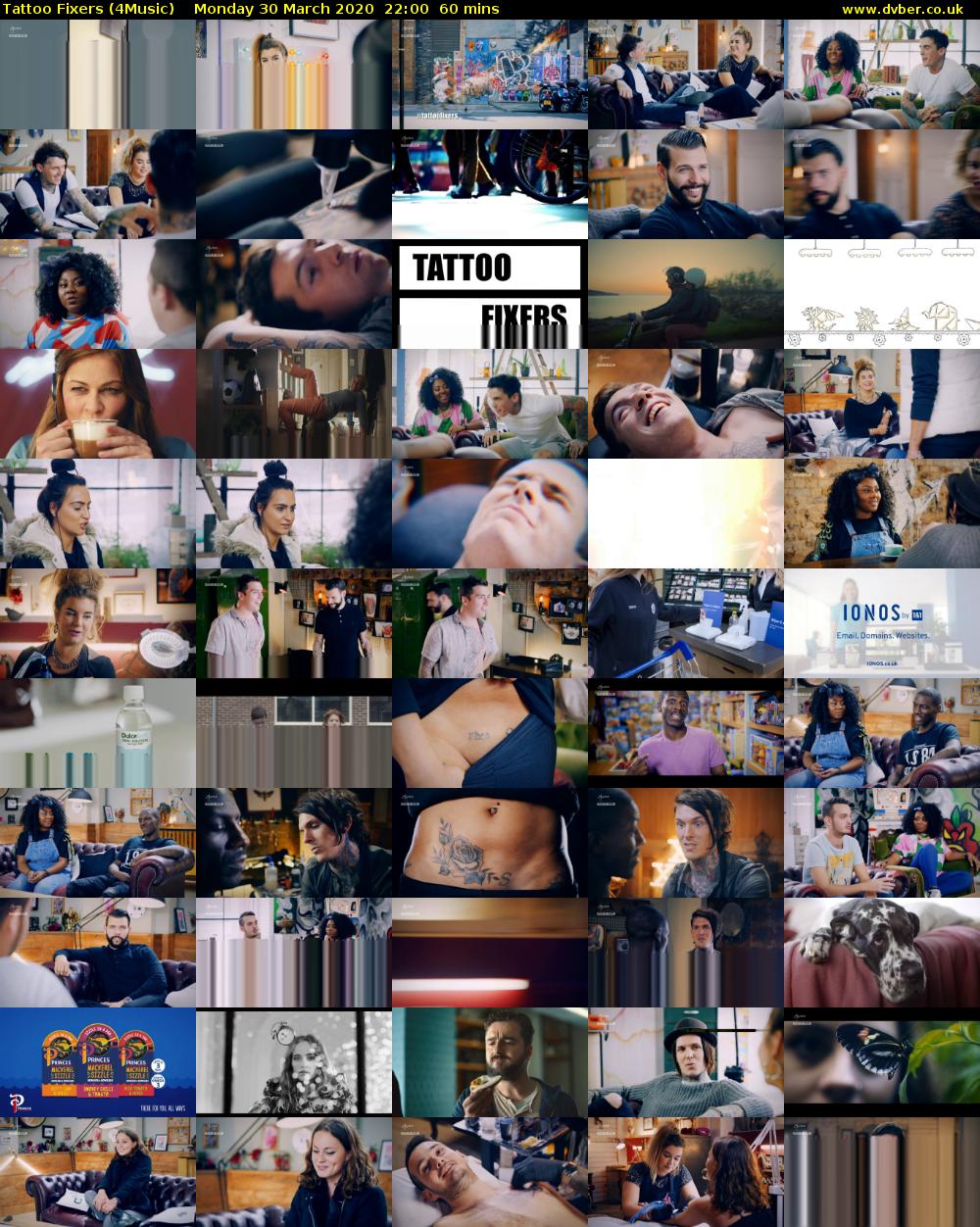 Tattoo Fixers (4Music) Monday 30 March 2020 22:00 - 23:00