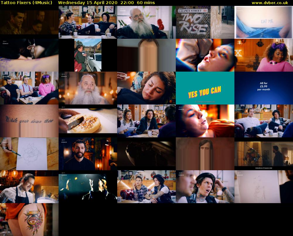 Tattoo Fixers (4Music) Wednesday 15 April 2020 22:00 - 23:00