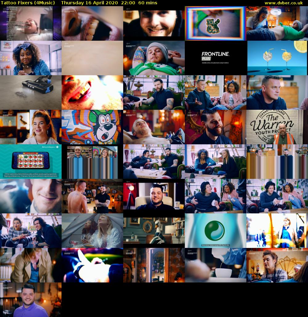 Tattoo Fixers (4Music) Thursday 16 April 2020 22:00 - 23:00