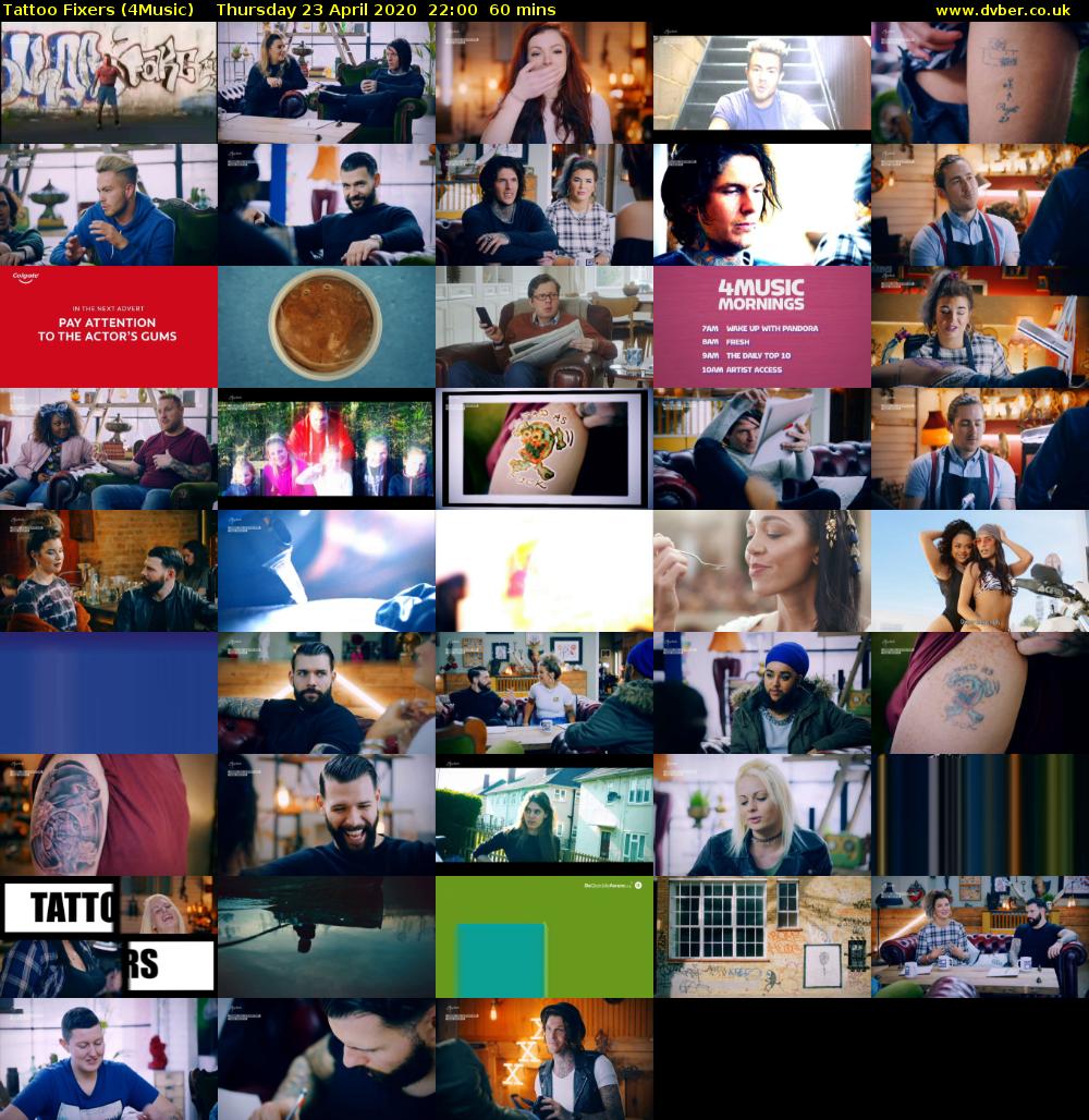 Tattoo Fixers (4Music) Thursday 23 April 2020 22:00 - 23:00