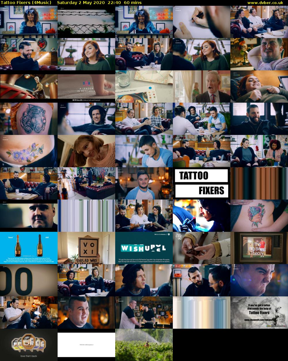 Tattoo Fixers (4Music) Saturday 2 May 2020 22:40 - 23:40