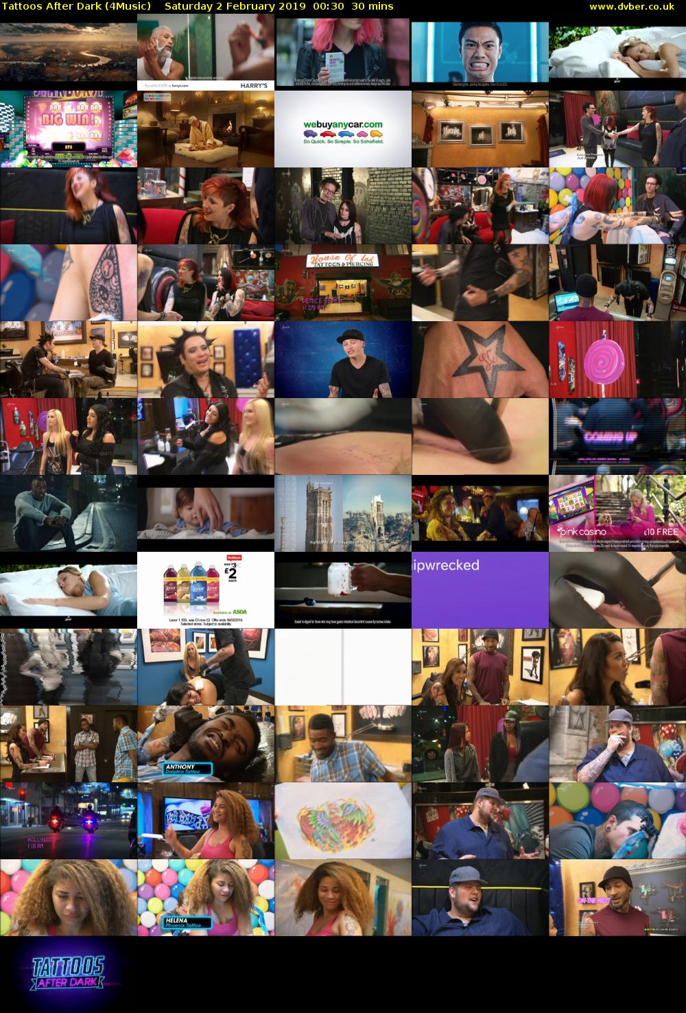 Tattoos After Dark (4Music) Saturday 2 February 2019 00:30 - 01:00