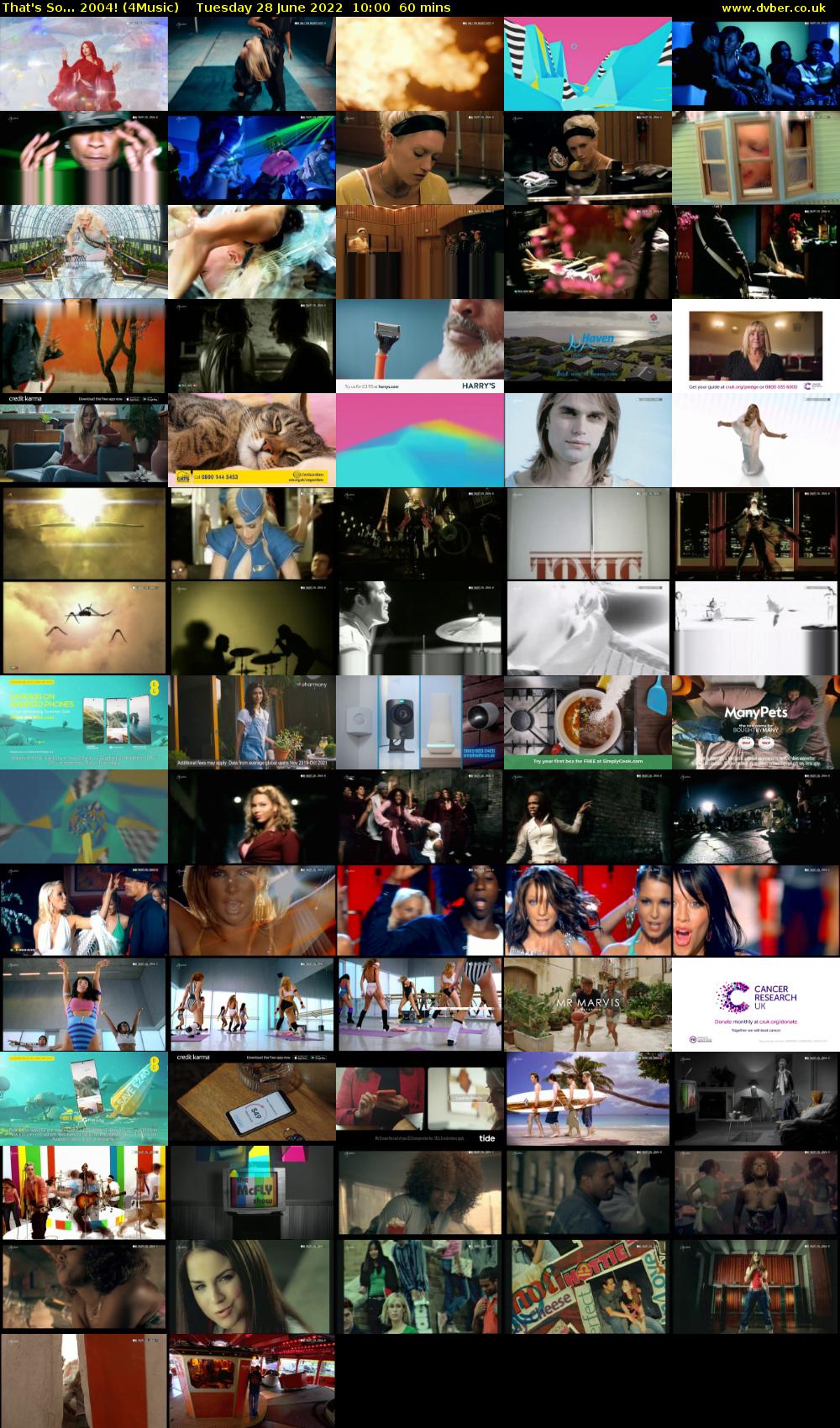 That's So... 2004! (4Music) Tuesday 28 June 2022 10:00 - 11:00