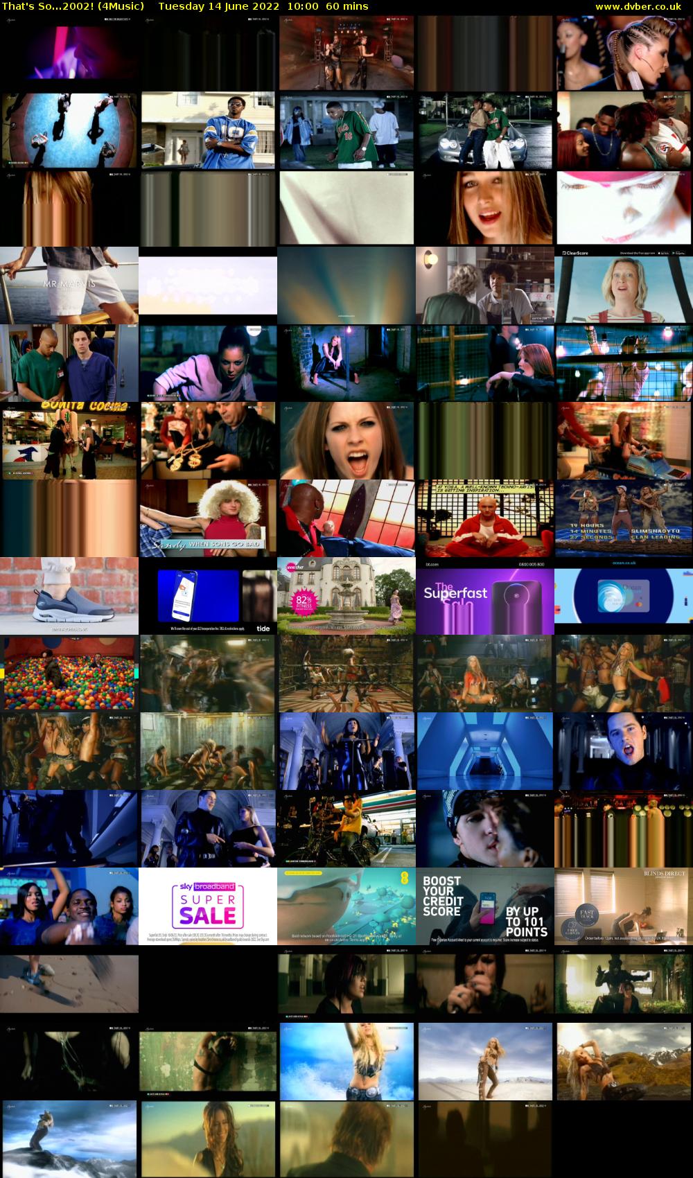 That's So...2002! (4Music) Tuesday 14 June 2022 10:00 - 11:00