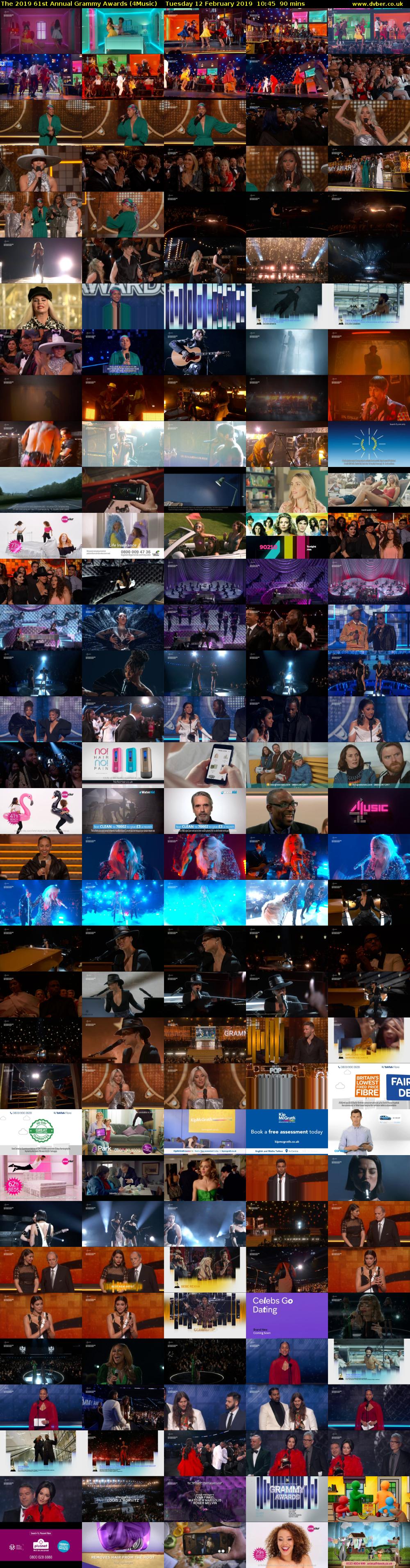 The 2019 61st Annual Grammy Awards (4Music) Tuesday 12 February 2019 10:45 - 12:15