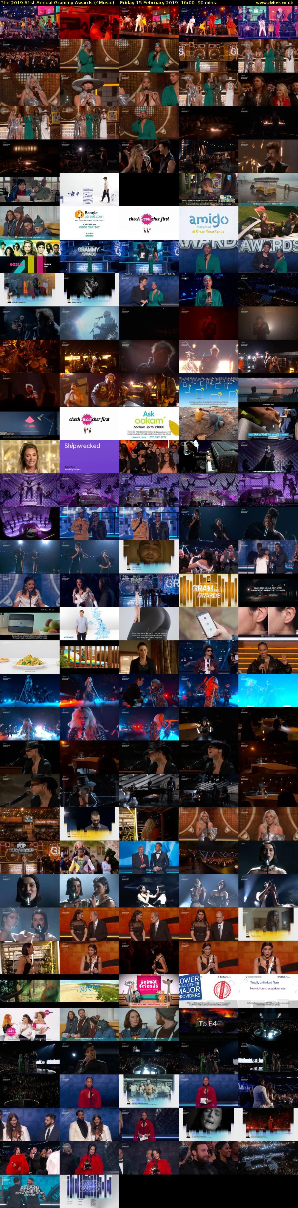 The 2019 61st Annual Grammy Awards (4Music) Friday 15 February 2019 16:00 - 17:30
