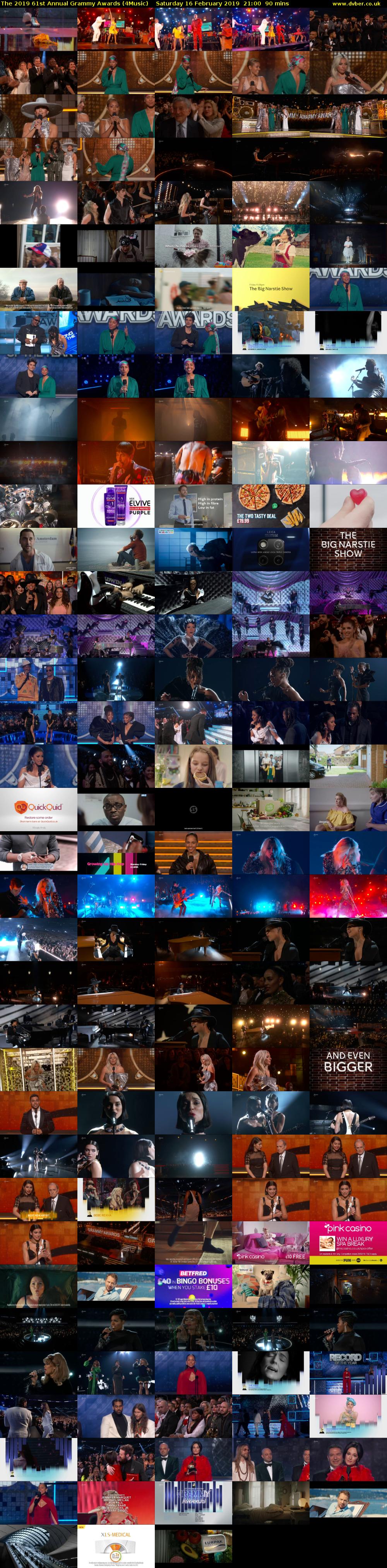 The 2019 61st Annual Grammy Awards (4Music) Saturday 16 February 2019 21:00 - 22:30