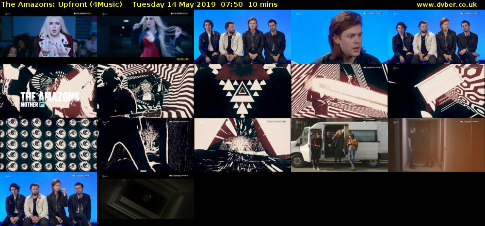 The Amazons: Upfront (4Music) Tuesday 14 May 2019 07:50 - 08:00