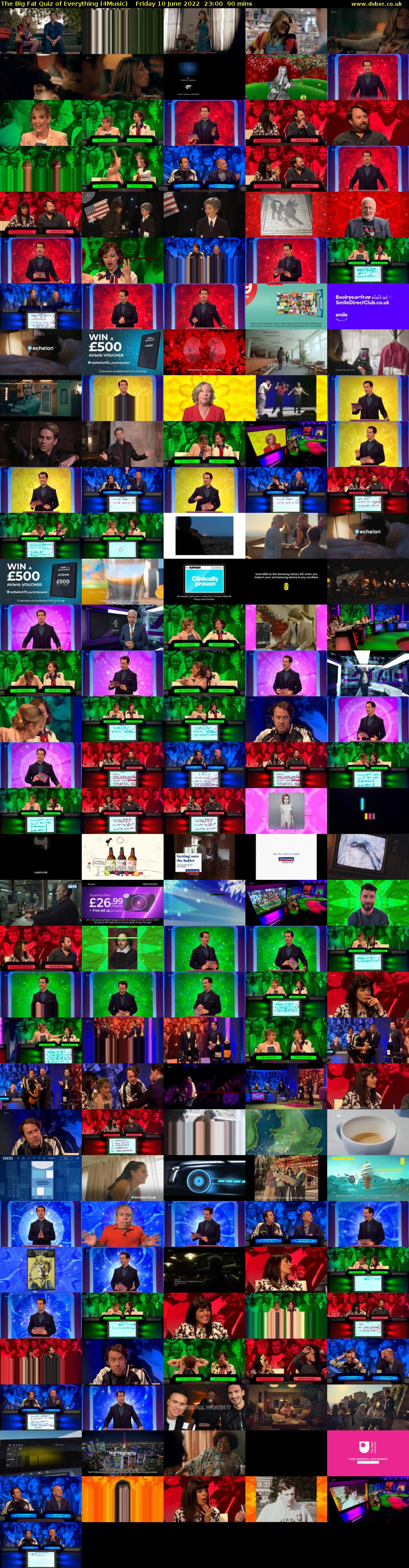 The Big Fat Quiz of Everything (4Music) Friday 10 June 2022 23:00 - 00:30