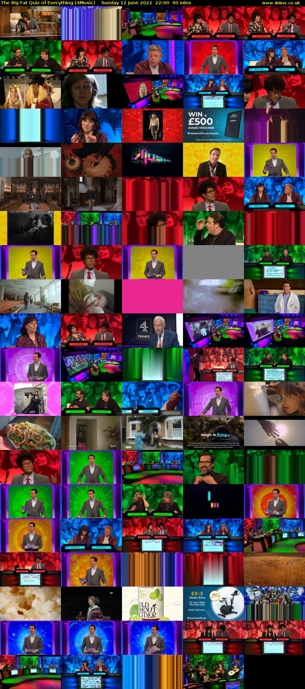 The Big Fat Quiz of Everything (4Music) Sunday 12 June 2022 22:00 - 23:30