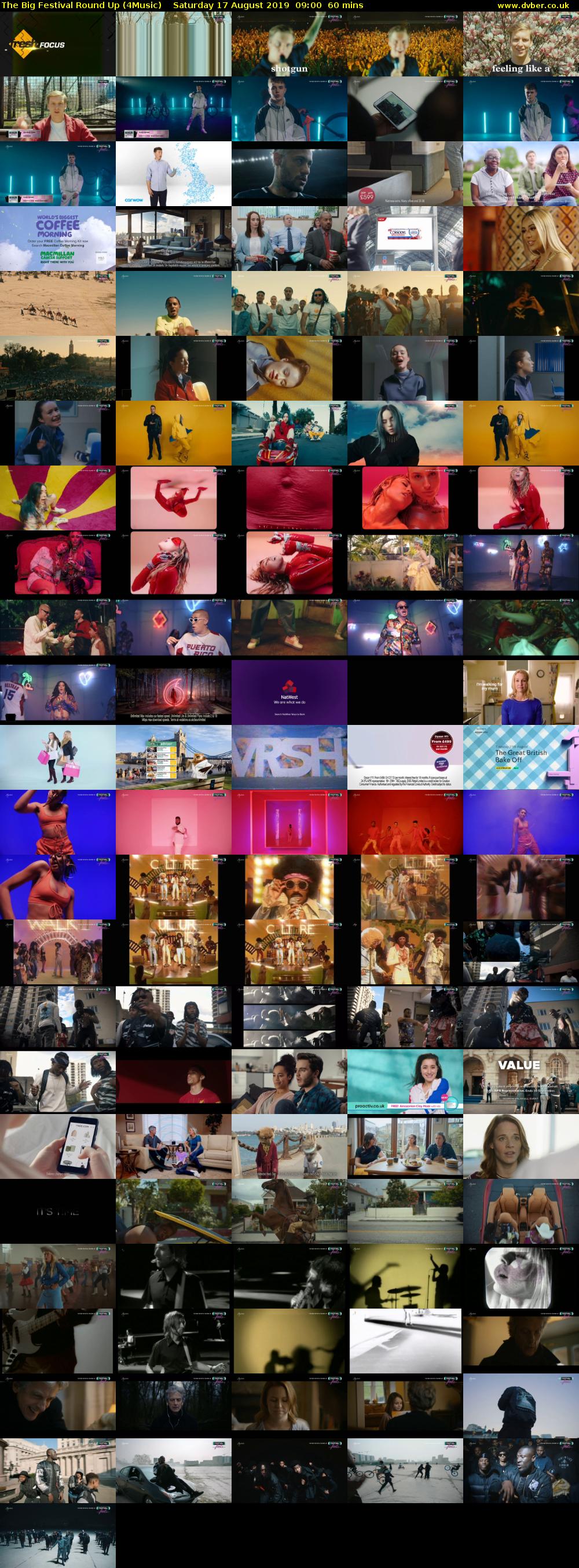 The Big Festival Round Up (4Music) Saturday 17 August 2019 09:00 - 10:00