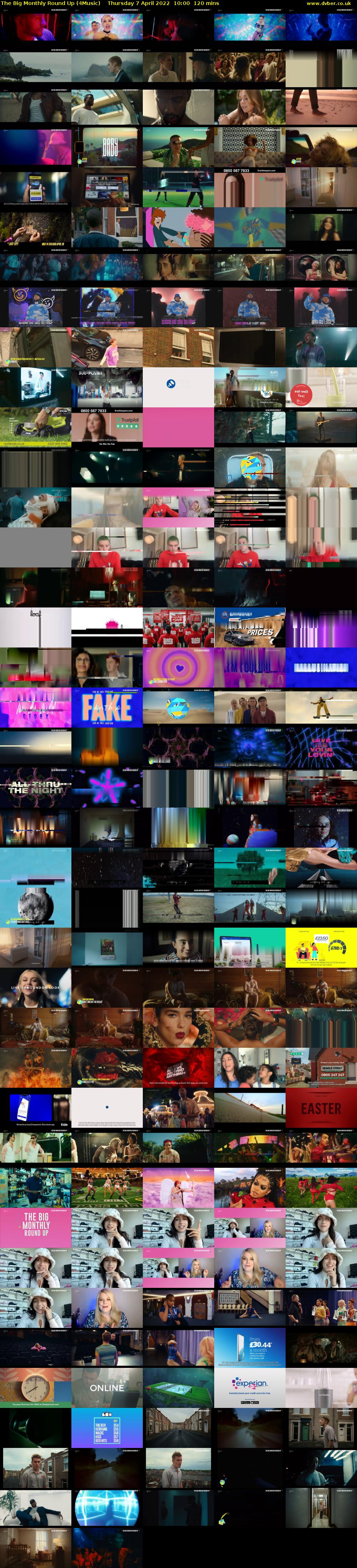 The Big Monthly Round Up (4Music) Thursday 7 April 2022 10:00 - 12:00