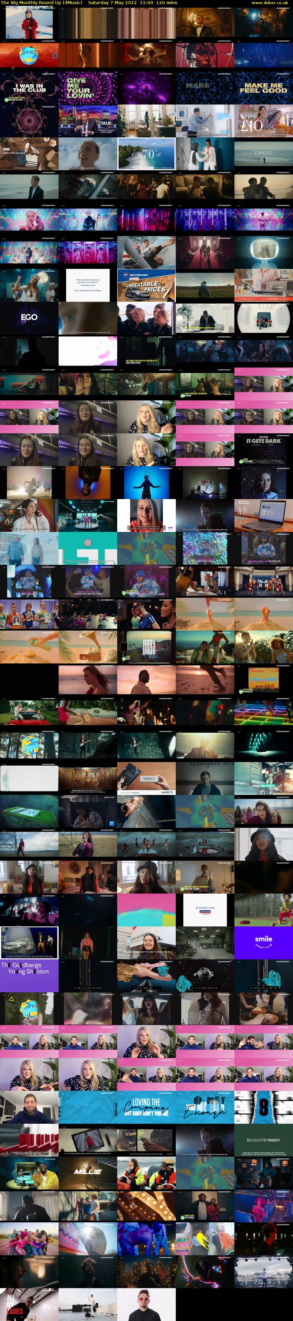 The Big Monthly Round Up (4Music) Saturday 7 May 2022 11:00 - 13:00