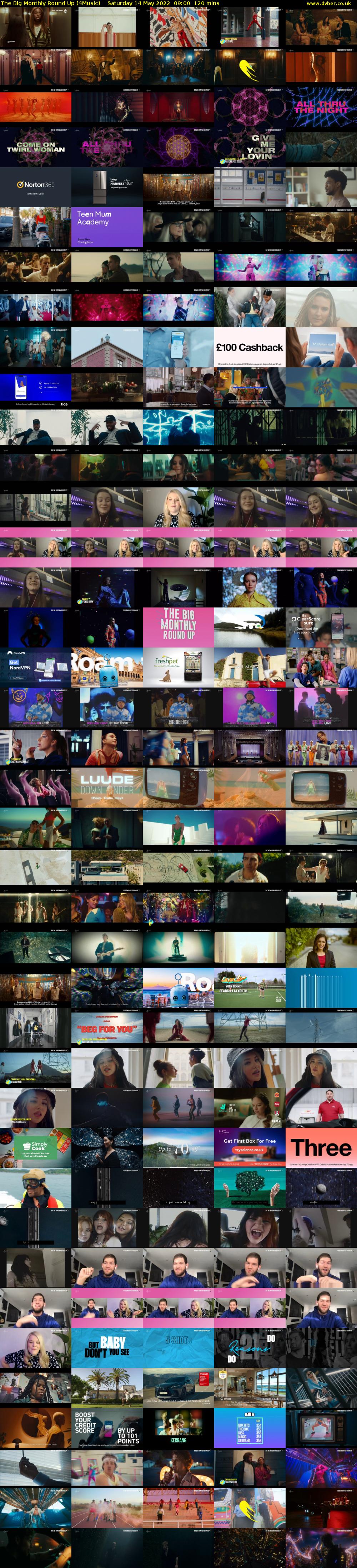 The Big Monthly Round Up (4Music) Saturday 14 May 2022 09:00 - 11:00