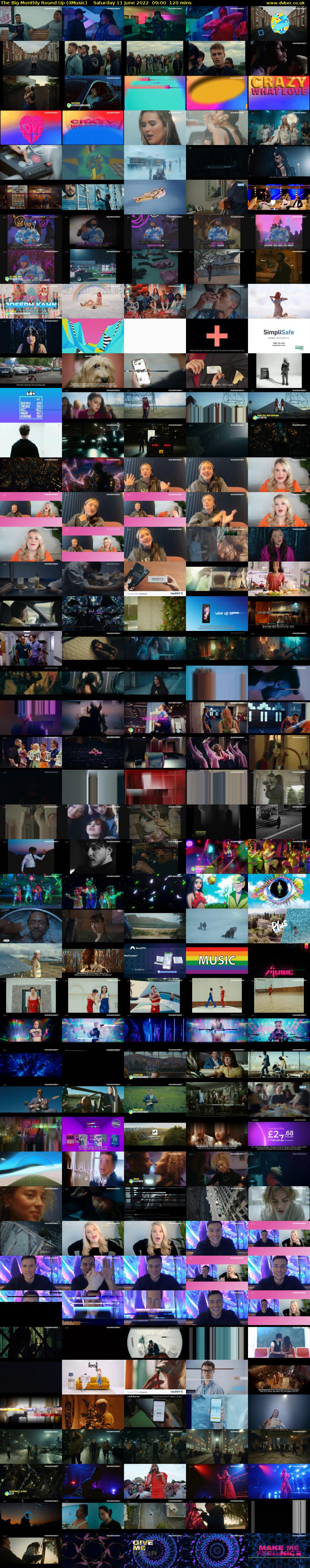 The Big Monthly Round Up (4Music) Saturday 11 June 2022 09:00 - 11:00