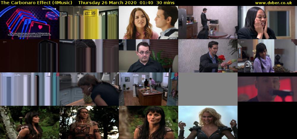 The Carbonaro Effect (4Music) Thursday 26 March 2020 01:40 - 02:10