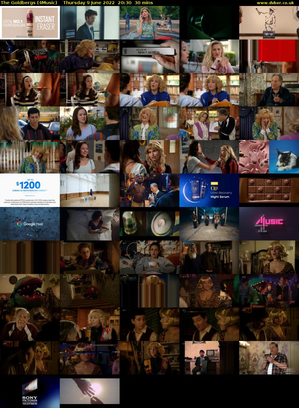 The Goldbergs (4Music) Thursday 9 June 2022 20:30 - 21:00