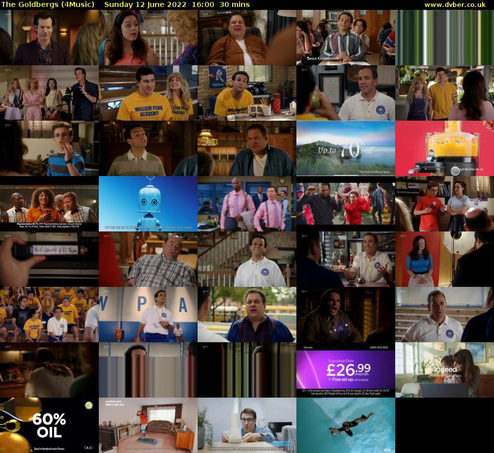 The Goldbergs (4Music) Sunday 12 June 2022 16:00 - 16:30