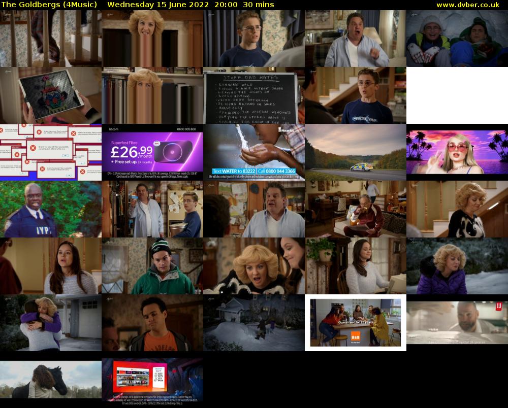 The Goldbergs (4Music) Wednesday 15 June 2022 20:00 - 20:30
