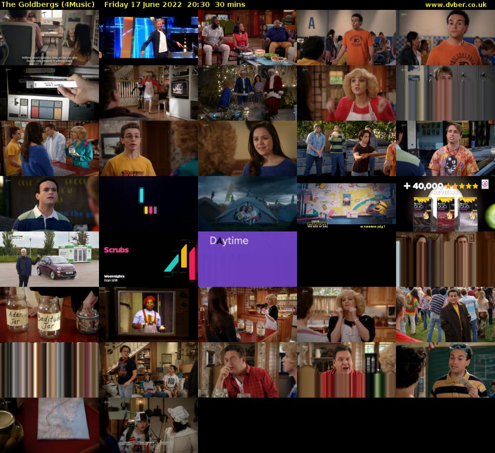 The Goldbergs (4Music) Friday 17 June 2022 20:30 - 21:00