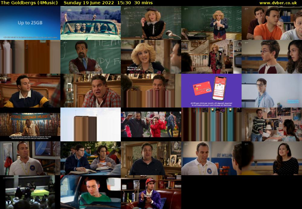 The Goldbergs (4Music) Sunday 19 June 2022 15:30 - 16:00
