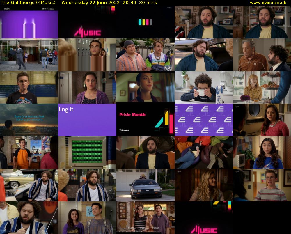 The Goldbergs (4Music) Wednesday 22 June 2022 20:30 - 21:00