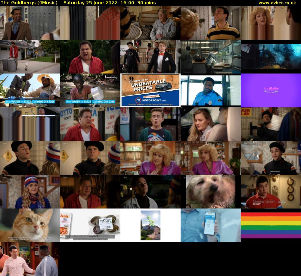 The Goldbergs (4Music) Saturday 25 June 2022 16:00 - 16:30