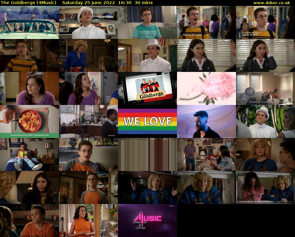 The Goldbergs (4Music) Saturday 25 June 2022 16:30 - 17:00