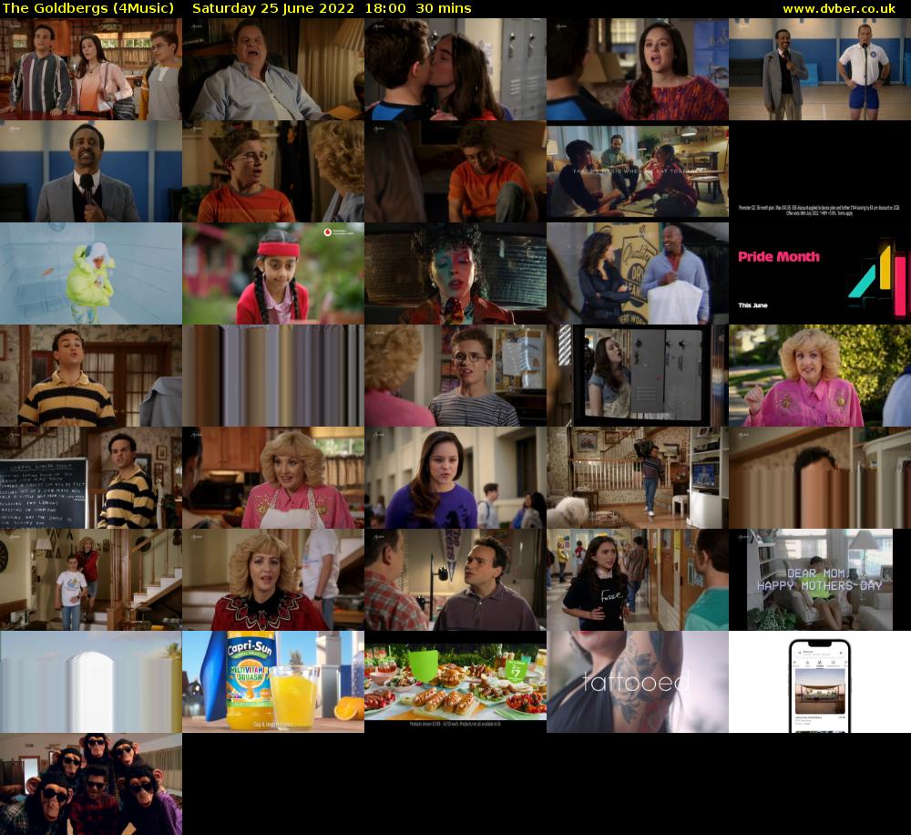 The Goldbergs (4Music) Saturday 25 June 2022 18:00 - 18:30