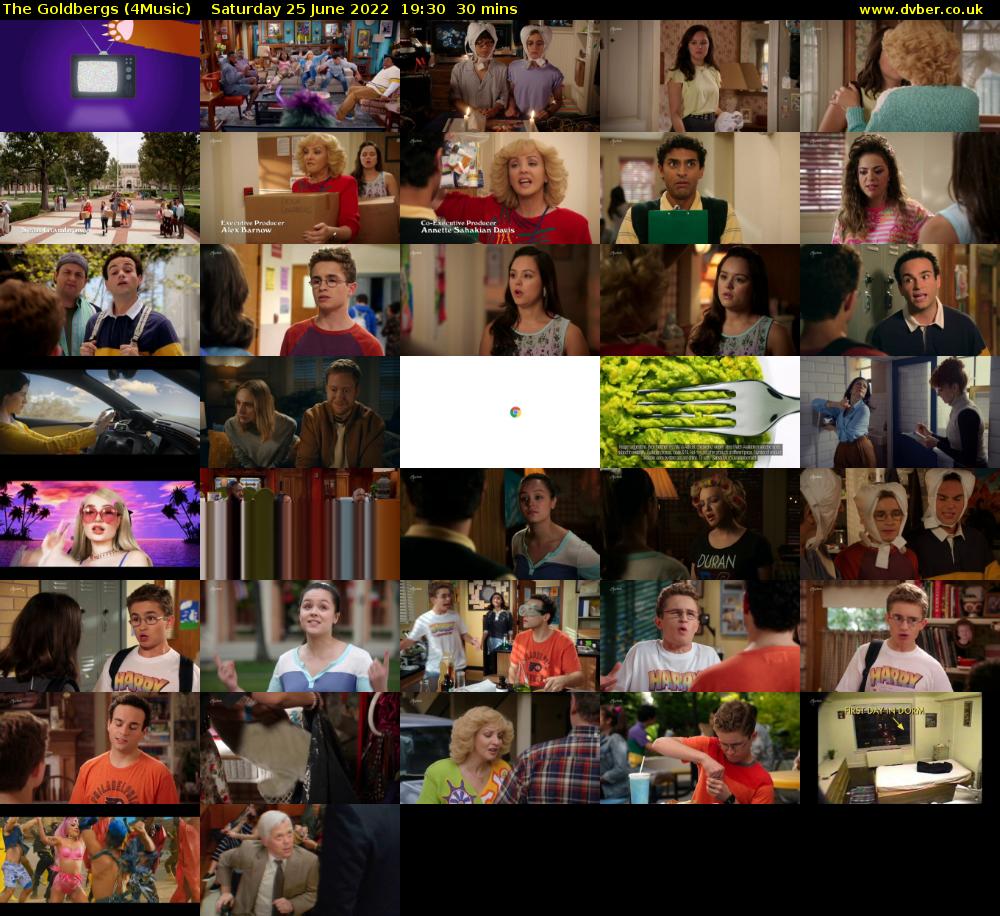 The Goldbergs (4Music) Saturday 25 June 2022 19:30 - 20:00