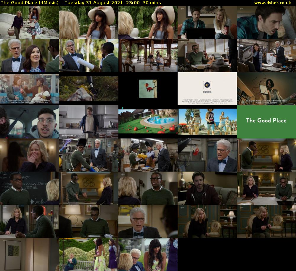 The Good Place (4Music) Wednesday 1 September 2021 00:00 - 00:30