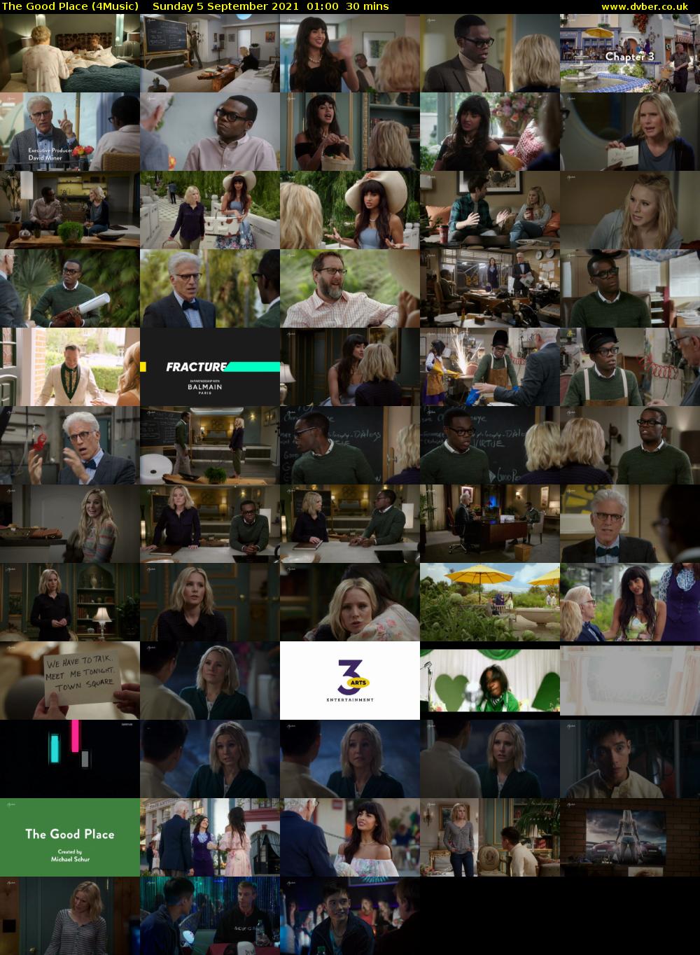 The Good Place (4Music) Sunday 5 September 2021 02:00 - 02:30