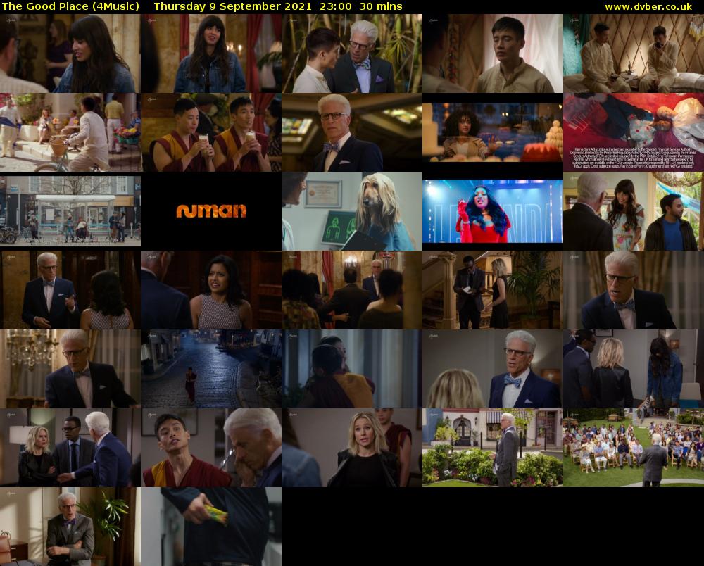 The Good Place (4Music) Friday 10 September 2021 00:00 - 00:30