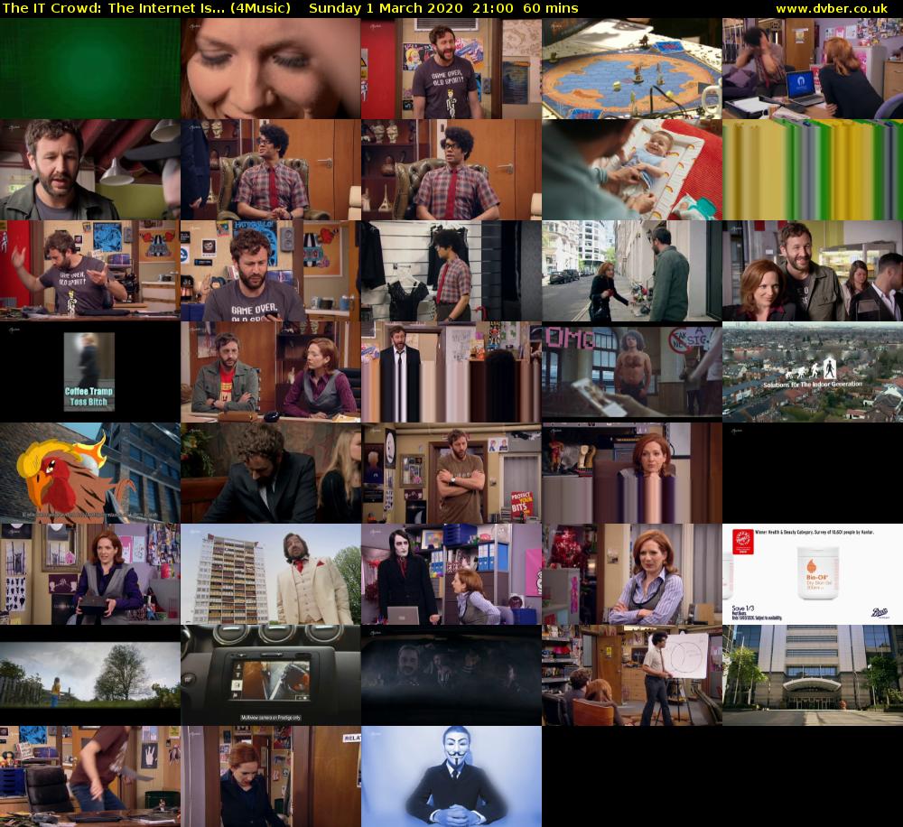 The IT Crowd: The Internet Is... (4Music) Sunday 1 March 2020 21:00 - 22:00