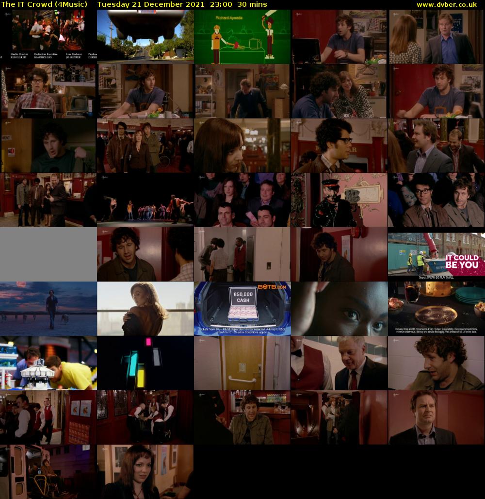 The IT Crowd (4Music) Tuesday 21 December 2021 23:00 - 23:30