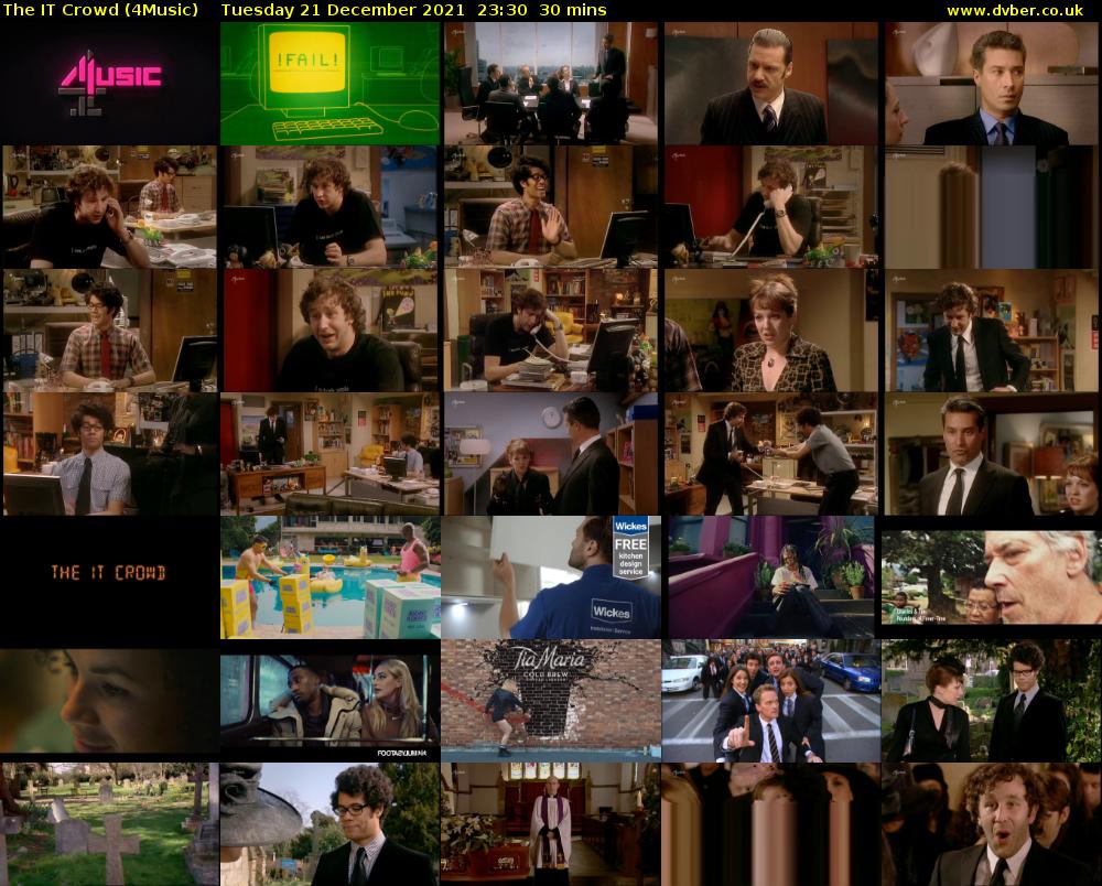 The IT Crowd (4Music) Tuesday 21 December 2021 23:30 - 00:00