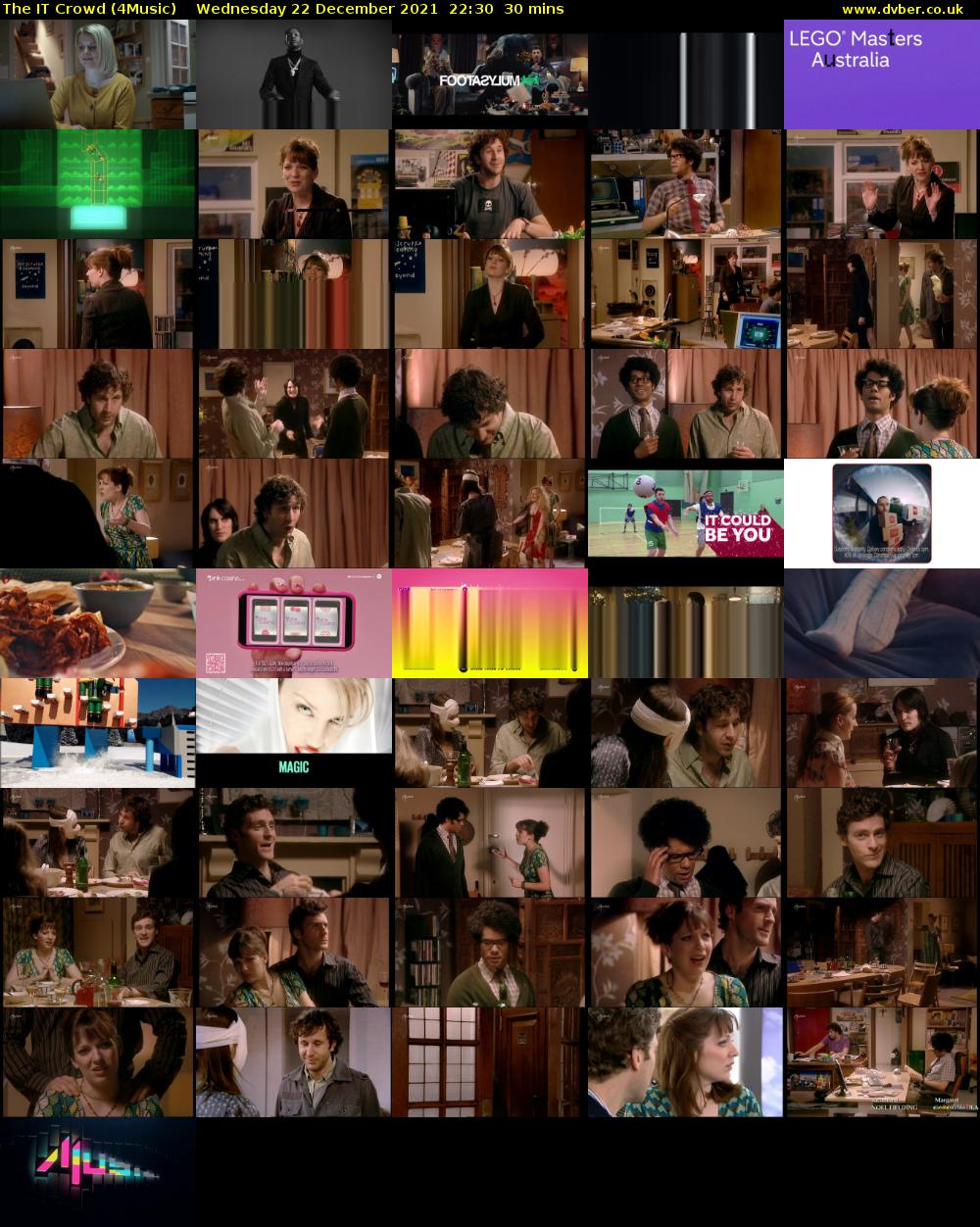 The IT Crowd (4Music) Wednesday 22 December 2021 22:30 - 23:00