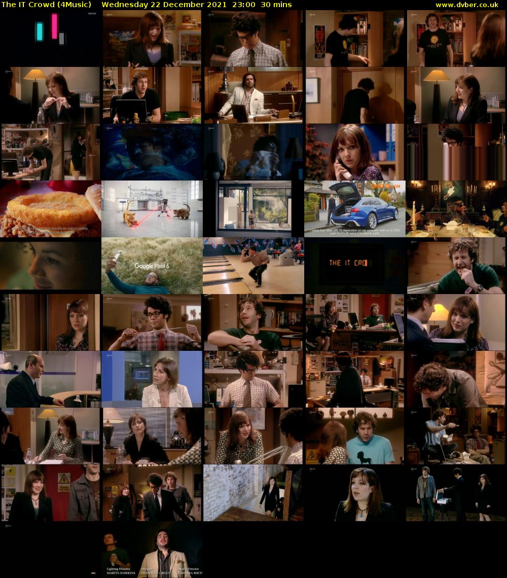 The IT Crowd (4Music) Wednesday 22 December 2021 23:00 - 23:30