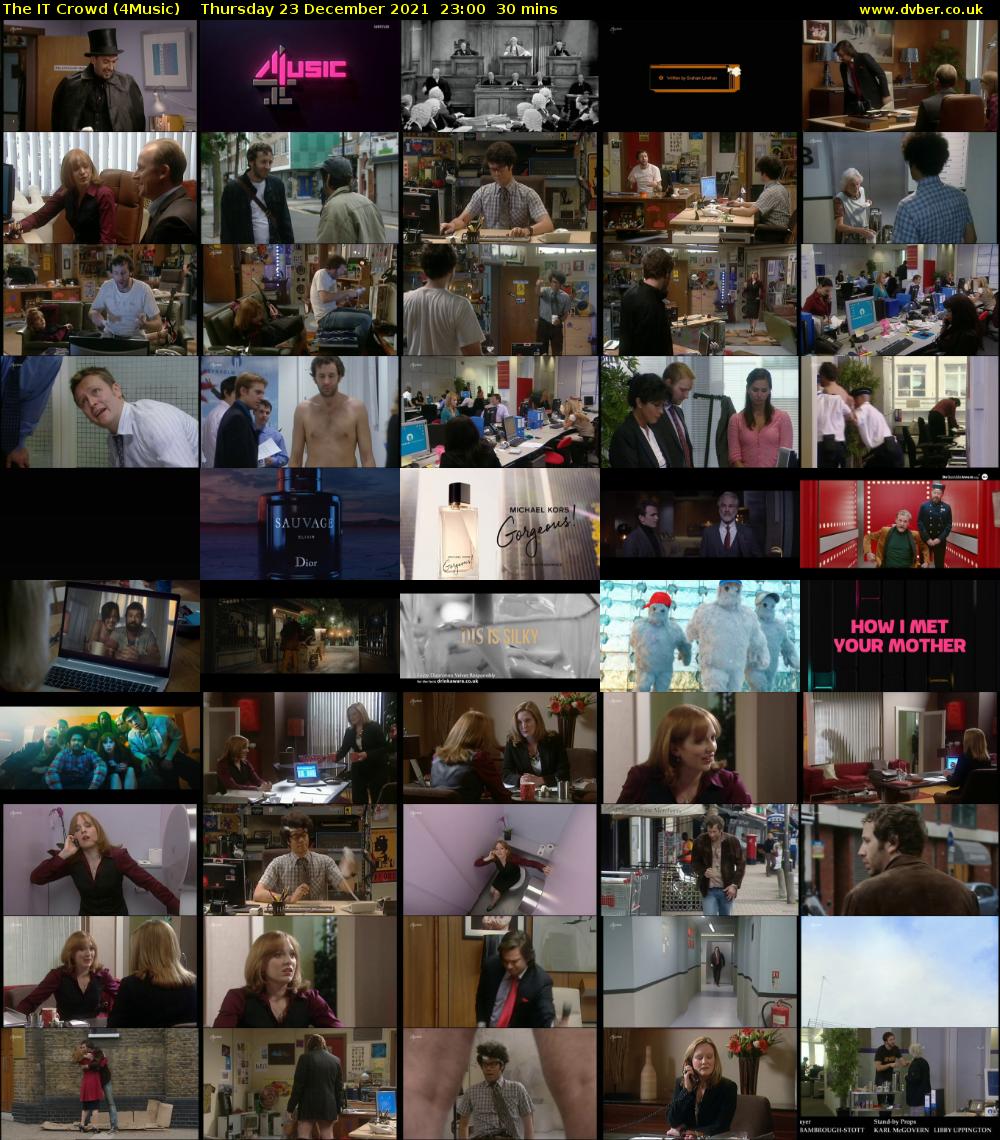The IT Crowd (4Music) Thursday 23 December 2021 23:00 - 23:30