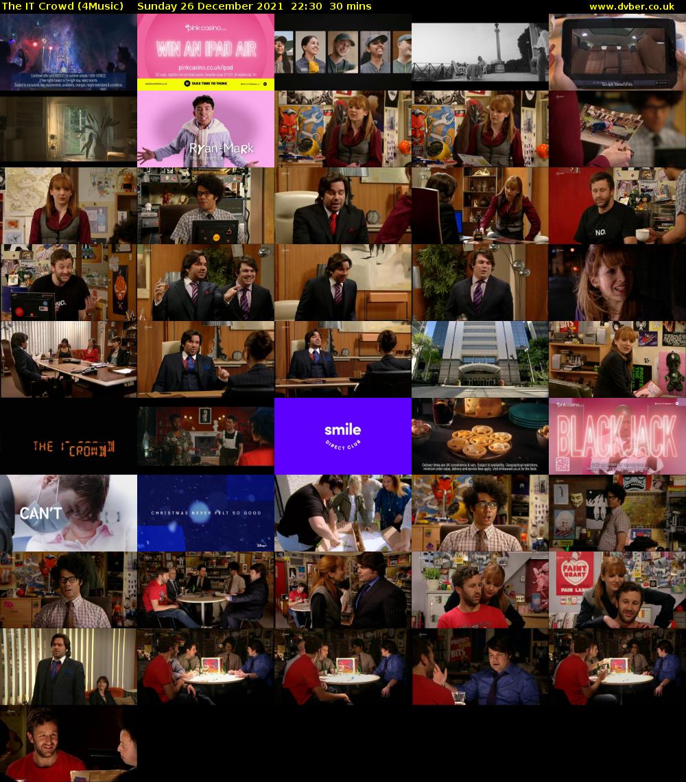 The IT Crowd (4Music) Sunday 26 December 2021 22:30 - 23:00