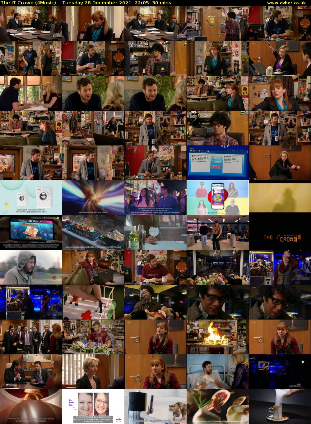 The IT Crowd (4Music) Tuesday 28 December 2021 22:05 - 22:35