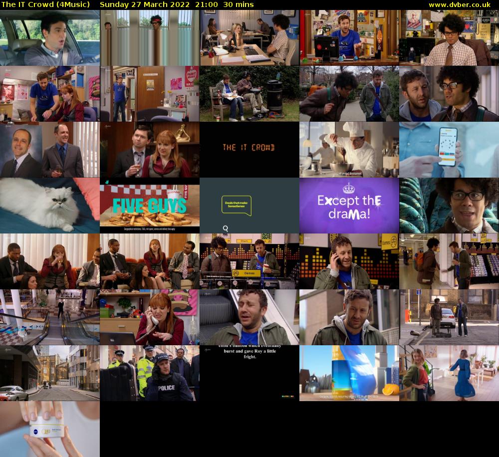 The IT Crowd (4Music) Sunday 27 March 2022 21:00 - 21:30
