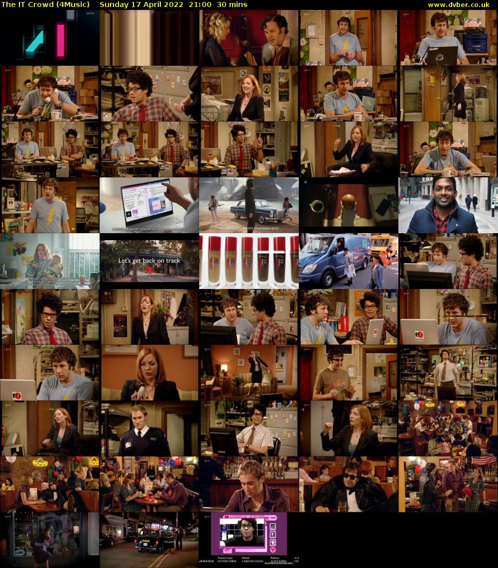 The IT Crowd (4Music) Sunday 17 April 2022 21:00 - 21:30