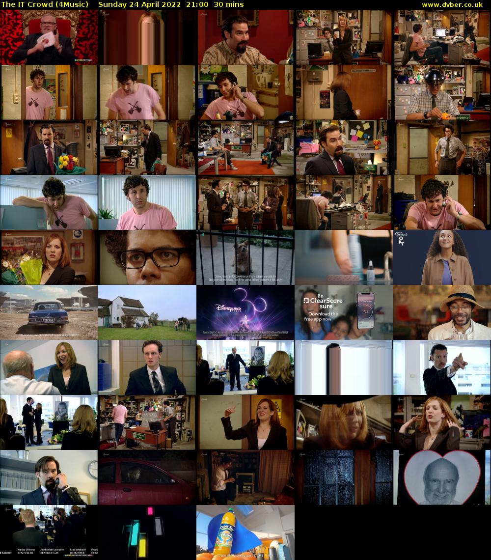 The IT Crowd (4Music) Sunday 24 April 2022 21:00 - 21:30