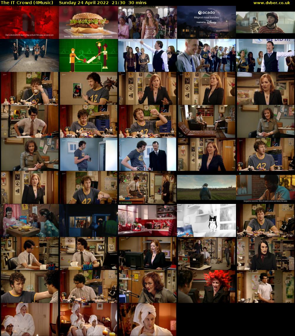 The IT Crowd (4Music) Sunday 24 April 2022 21:30 - 22:00