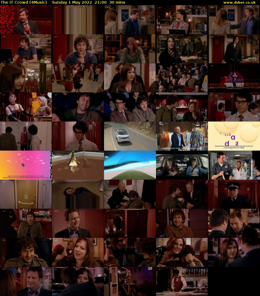 The IT Crowd (4Music) Sunday 1 May 2022 21:00 - 21:30
